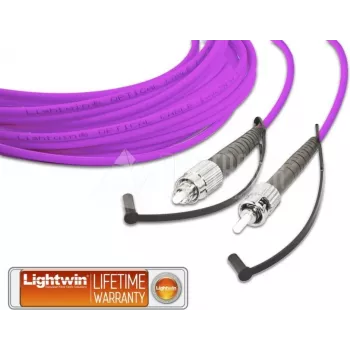 Lightwin cabo de ligação de fibra ótica simplex de alta qualidade, MM OM4, FC - ST (LSP-50 FC-ST 1.0 OM4)