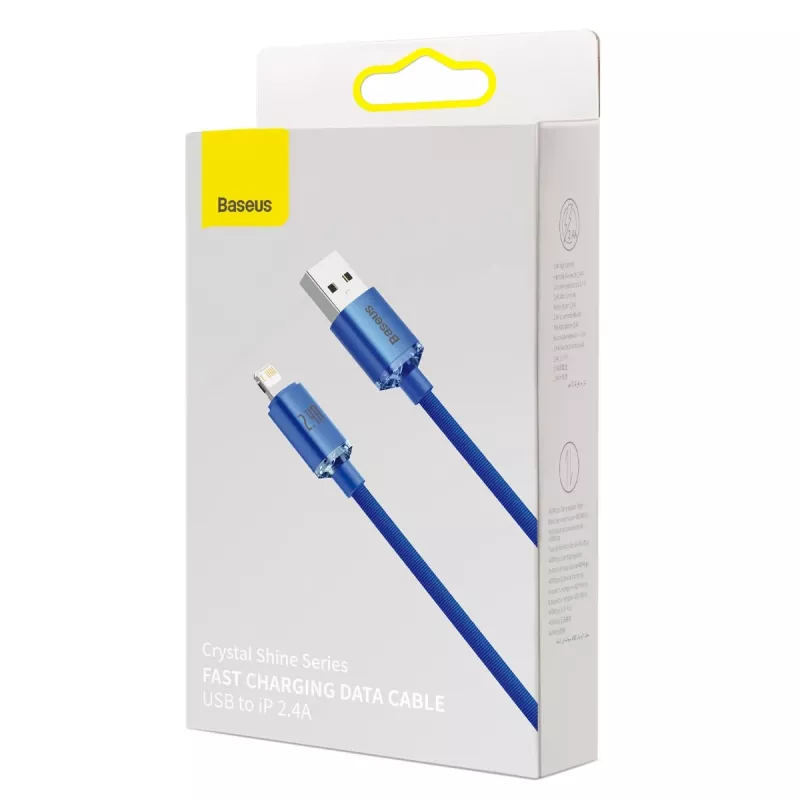 Cabo Lightning Baseus CAJY000003 1,2 m azul 2,4 A