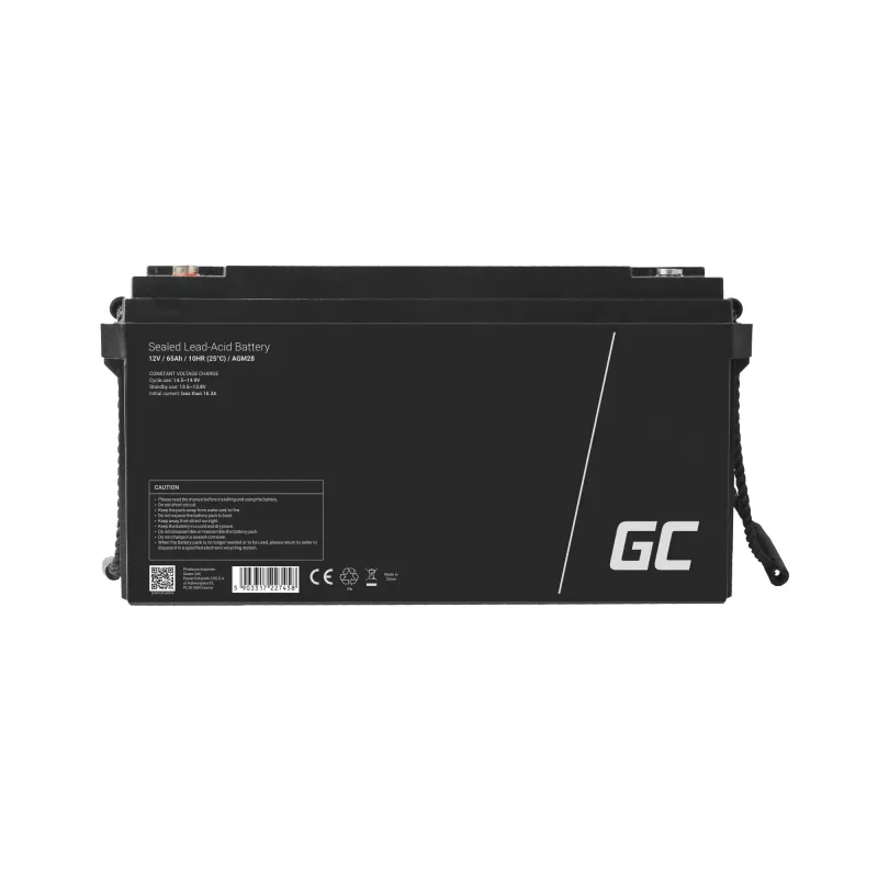 Bateria Green Cell AGM28 industrial recarregável chumbo-ácido (VRLA) 12 V 65000 mAh, 1 unid., 20 kg