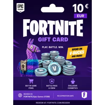 Cartão-presente Fortnite 10 EUR - código digital Epic Games