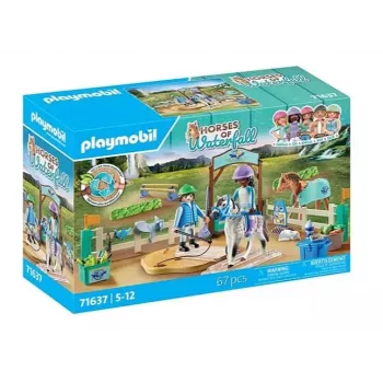Conjunto de figuras Cavalos 71637 Escola de equitação moderna