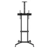 Suporte / carrinho para TV Maclean, prateleira para câmara, com rodas, 37-70, carga máx. 45 kg / 5 kg prateleira, VESA máx. 600x400, MC-113 B