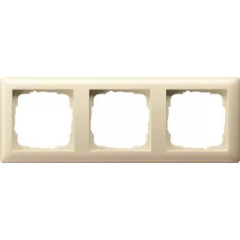 Moldura GIRA 3 módulos 021301 Standard 55 branco-creme 021301