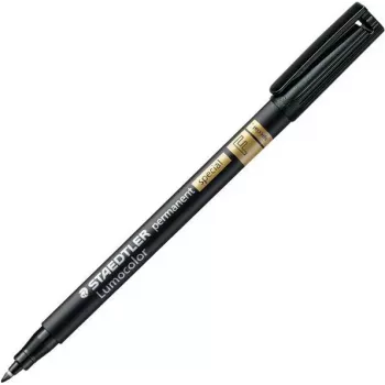 Marcador permanente Staedtler Lumocolor 200-01466 ponta fina redonda preto