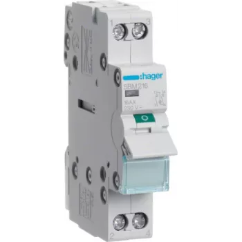 Interruptor de corte SBM216 2 polos 16A com luz de sinalização (SBM216)