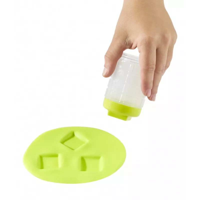 Massa de modelar Wonder Factory Never Dry Dough, verde-limão, rosa