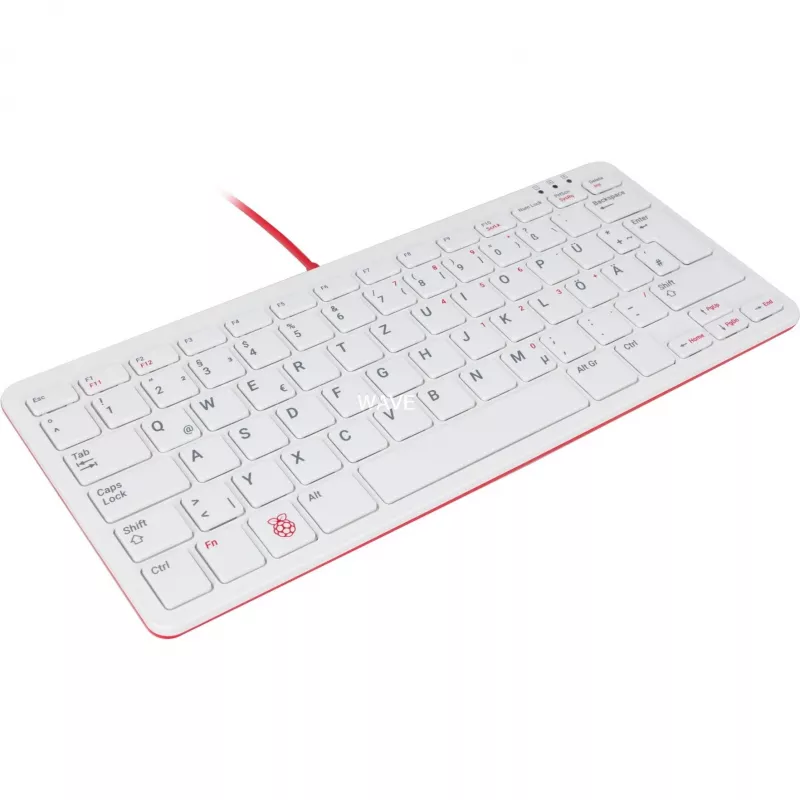 Teclado USB com fio Raspberry PI teclado DE RB-TASTA01W — ligação USB, layout alemão