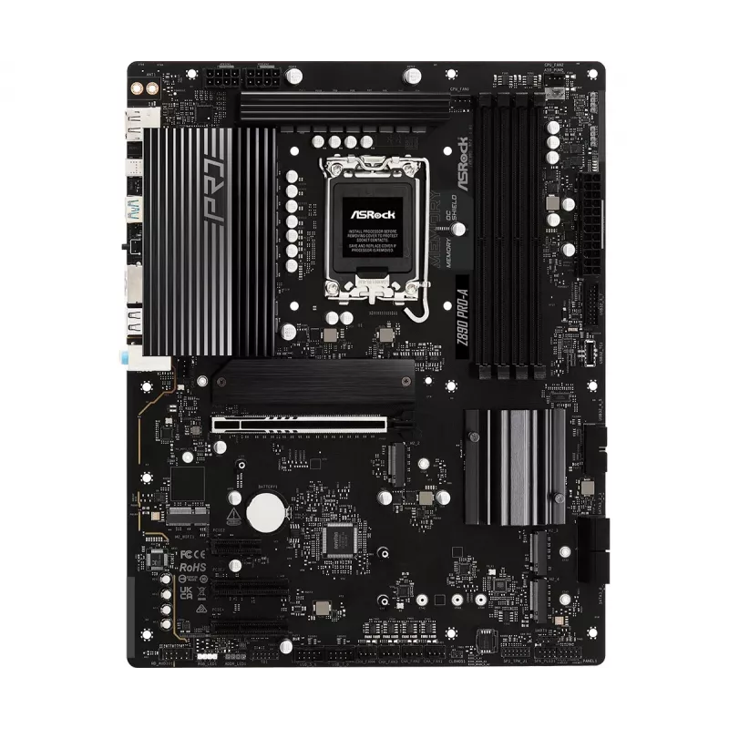 Motherboard ASRock Z890 Pro-A ATX — chipset Intel Z890, LGA 1851, DDR5, 4x DIMM, 256 GB, 2.5Gb LAN, PCIe Gen5