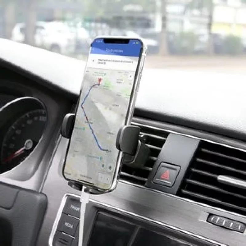 Suporte de telemóvel para automóvel Aukey HD-C48 para grelha de ventilação, rótula de 360°