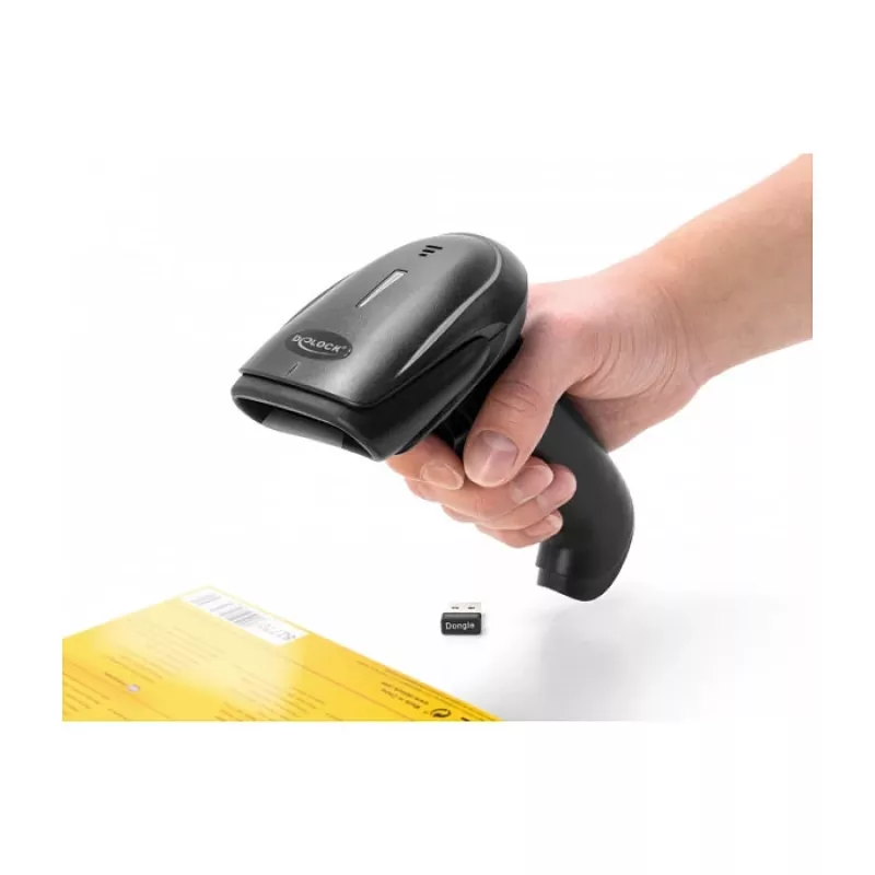 Leitor de códigos de barras portátil DeLOCK 90564 1D Laser Bluetooth USB