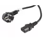 Cabo de alimentação Lanberg CA-C13C-11CC-0100-BK preto 10 m C13 conector fêmea CEE7/7