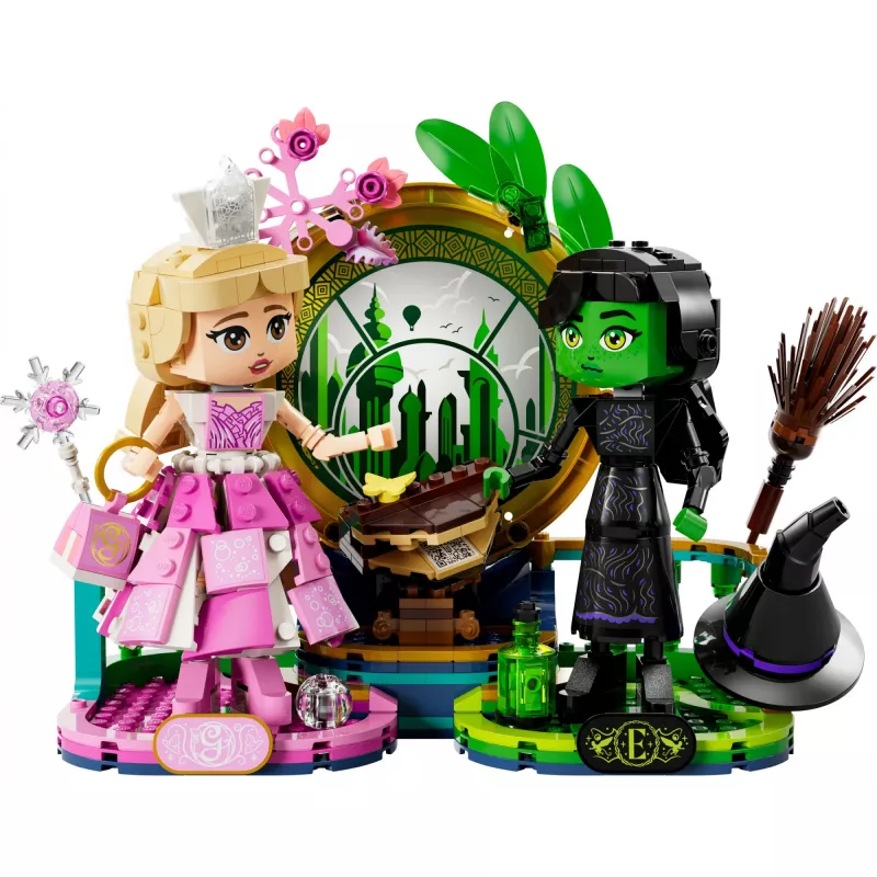 LEGO Wicked Figuras Elphaba e Glinda 75682 – Conjunto de minifiguras de colecionador