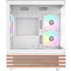 Caixa de PC Micro Tower THERMALTAKE View 170 WS ARGB Snow — Micro ATX, branco, 2x120mm lateral, 1x120mm traseira, fonte de alimentação em baixo, suporta 2,5 polegadas/3,5 polegadas