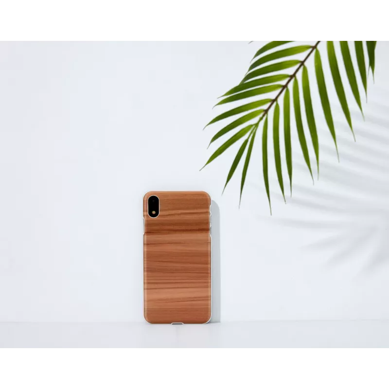 Capa para smartphone MAN & WOOD para iPhone XR, cappuccino white