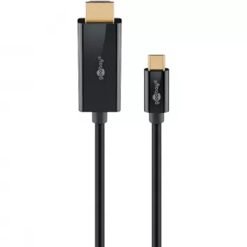 Cabo Goobay USB-C para HDMI 4K a 60 Hz 2 m preto – ficha > HDMI (75697)