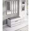 Armário superior para entrada e shop GAR OPAL BIEL — branco, 1 porta de abrir