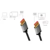 Cabo DisplayPort LogiLink 1 m preto cinzento CDA0104