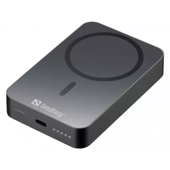 Carregador portátil Sandberg Mag Wireless Powerbank 10000 ALU, 10000 mAh