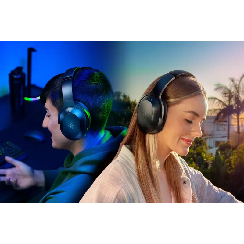 Razer Barracuda Pro Headset Com fios & Sem fios Arco Gaming USB Type-C Bluetooth Preto