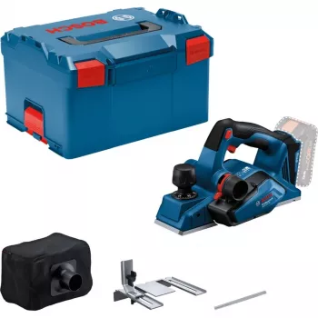 Plaina manual a bateria GHO 18V-26 Professional Solo, 18 Volt, plaina elétrica azul/preto, sem bateria e carregador, em L-BOXX