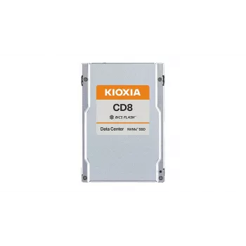 SSD 2,5 polegadas Kioxia CD8-R 15,4 TB PCIe 4.0 NVMe, 6600/6000 MB/s, 2,5 polegadas U.2, 15 mm