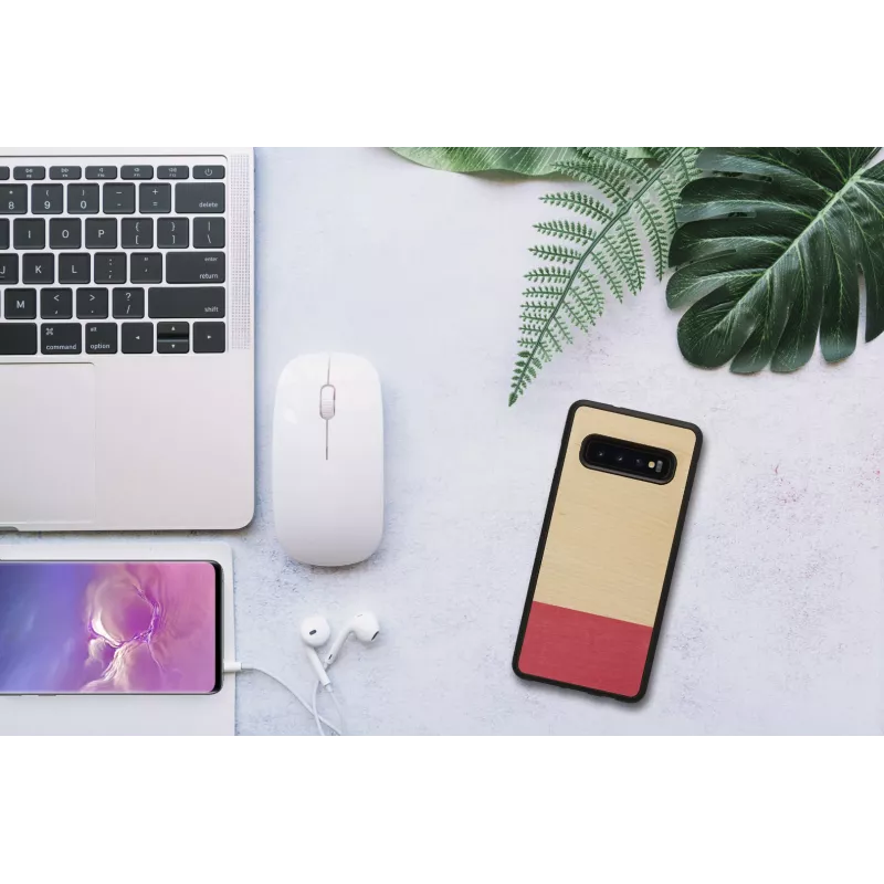 Capa para smartphone Man and Wood para Galaxy S10 — miss match preto