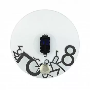 Relógio de parede NeXtime 8115 Dropped, Ø43 cm, prateado