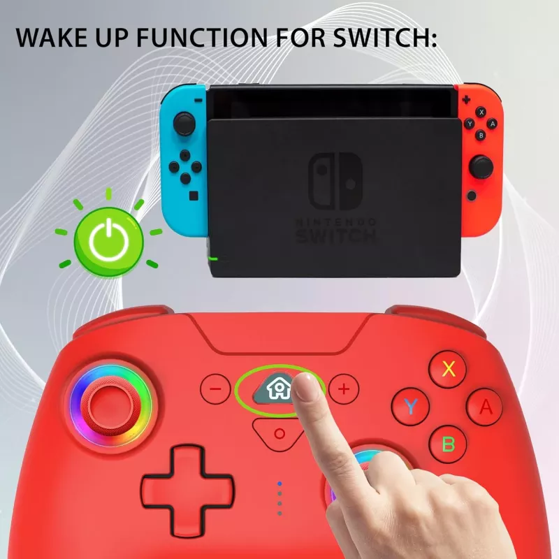Comando LED sem fios Subsonic vermelho para Switch