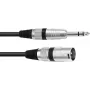 Cabo adaptador Omnitronic XLR para jack 6,3 mm 30225196 — 1x conector macho XLR para 1x jack 6,3 mm, 2 m