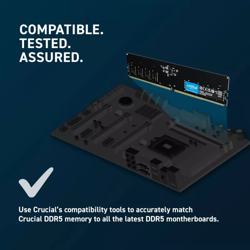 MEMÓRIA DIMM 64GB DDR5-4800/KIT2 CT2K32G48C40U5 CRUCIAL