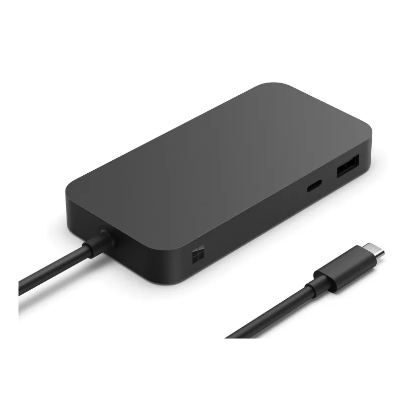 Docking station Microsoft Surface USB4 Dock com fios preto 100W Power Delivery