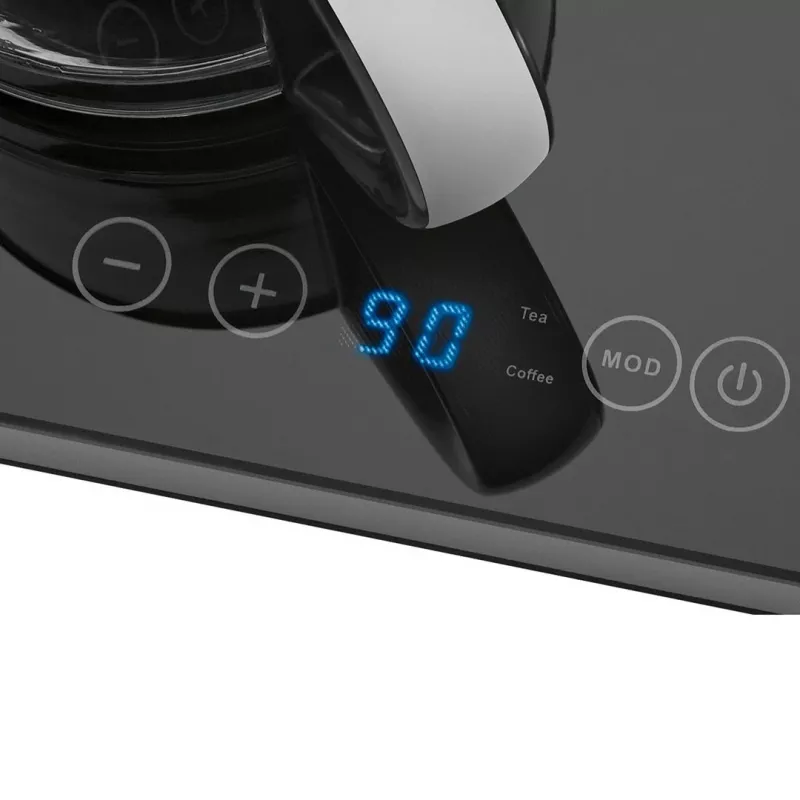 ProfiCook PC-TKS 1056 chaleira 1,7 L preto, aço inoxidável, transparente
