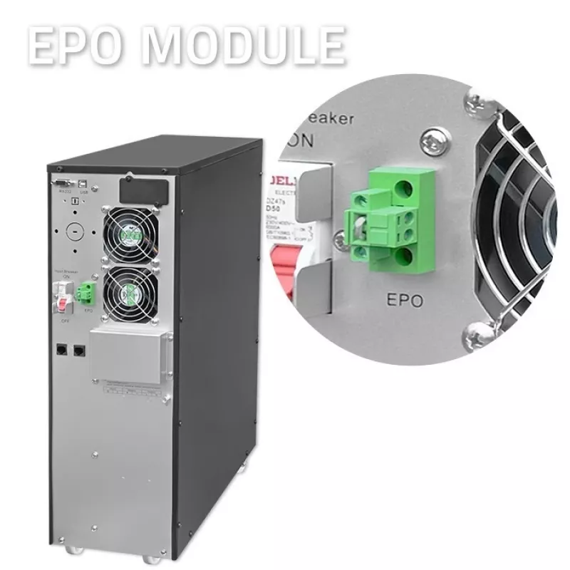 Fonte de alimentação ininterrupta QOLTEC 52283 6kVA 6000W PF 1.0