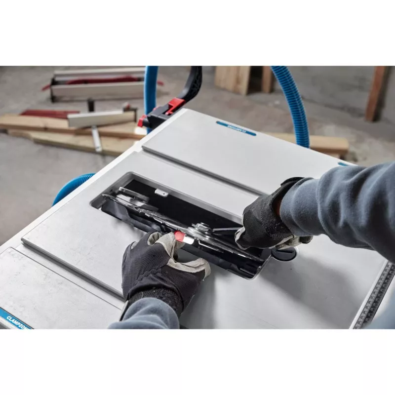 Bosch GTS 70-216 Professional serra de mesa, 1850 W, lâmina de 216 mm, azul/prateado