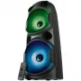 SVEN PS-750 2x40W; Display LED; TWS; Rádio FM; AUX; Suporte USB/cartões SD; Iluminação; Entrada de microfone (Karaoke); Telecomando; Equalizador integrado