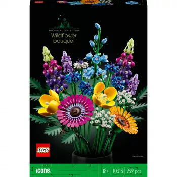 LEGO Icons Ramo de Flores Silvestres Conjunto 10313, Multicolor