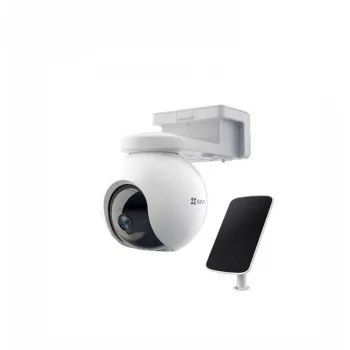 Câmara de vigilância IP EZVIZ EB8 4G com painel solar — 3 MP (2304×1296), 4G LTE, bateria 10400 mAh, IP65, PTZ 340°/65°