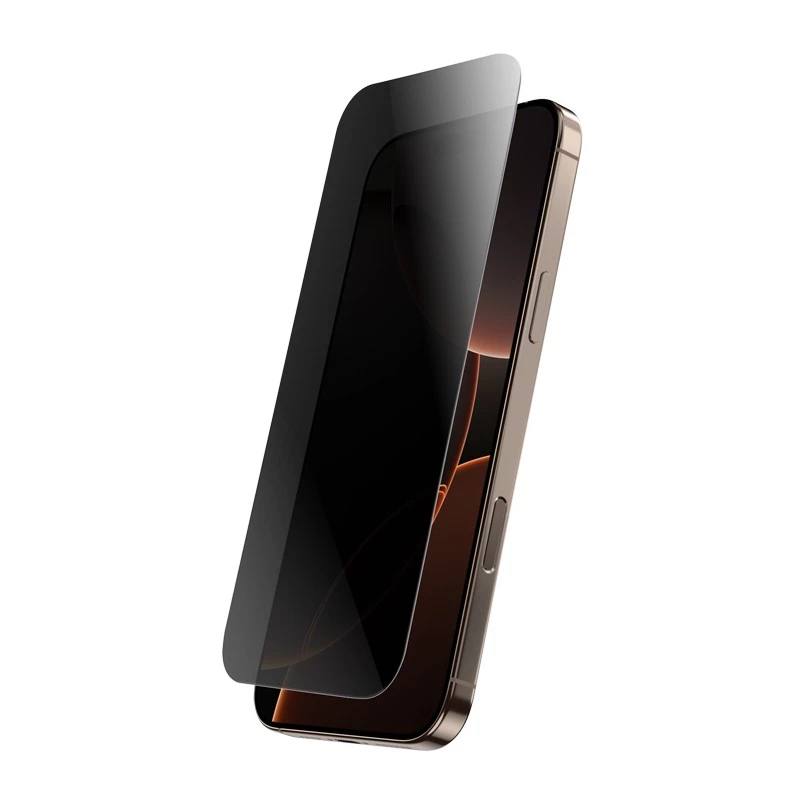 Vidro temperado com privacidade Crong para iPhone 16 Pro Max — antirreflexo, resistente a riscos