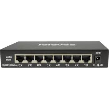 Switch Ethernet não gerido Televes SWUM-1000-8 8x 10/100/1000 Mbps