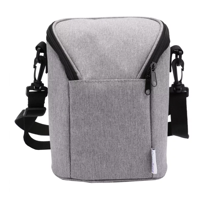 Bolsa térmica Olympia BT 50 — preto/cinzento, fecho de correr, 225×170×110 mm