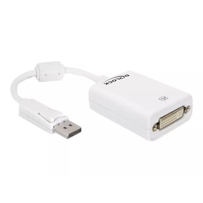 Adaptador de cabo de vídeo DeLOCK 61765 DisplayPort para DVI-I 0,125 m