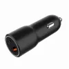 Carregador de automóvel para dispositivos móveis Gembird TA-UC-AC2PDQC38-CAR-01, USB-C, 38 W, 12-24 V, preto