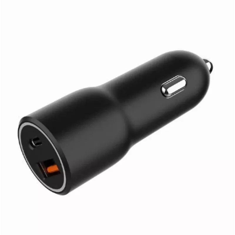 Carregador de automóvel para dispositivos móveis Gembird TA-UC-AC2PDQC38-CAR-01, USB-C, 38 W, 12-24 V, preto