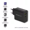 Fonte de alimentação QOLTEC 51717 45W 20V 3A carregador AC para interiores para smartwatch, preto