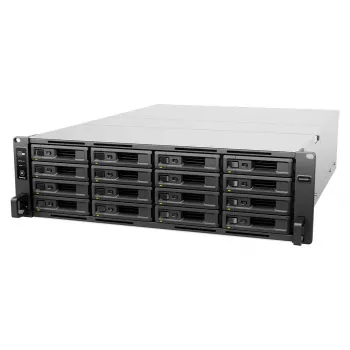 Servidor NAS em rack Synology RS2825RP+ 16 baías (3U) V1780B 3,35 GHz, 8 GB DDR4, suporte HDD/SSD, cinzento