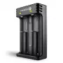Carregador de pilhas everActive LC200 doméstico USB, 2 compartimentos, Li-Ion, compatível com A/AA/AAA/AAAA/C/D, entrada 5 V, saída 4,2 V, preto