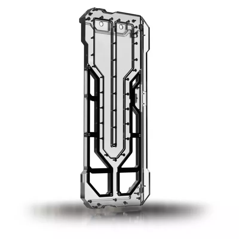 Caixa de computador Singularity Spectre 4 Aevum Elite Acrylic — transparente/preto com detalhes