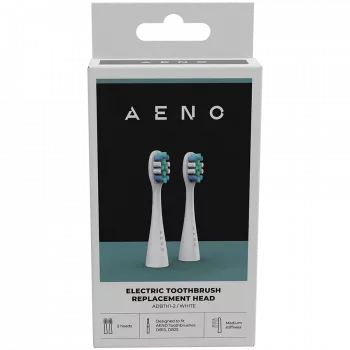 Cabeças de escova de substituição AENO, Branco, cerdas Dupont, 2 unid. no conjunto (para ADB0001S/ADB0002S)