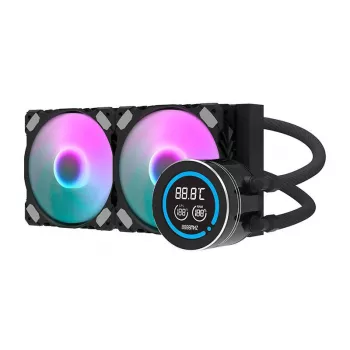 Radiador 240mm Darkflash DN-D240 preto — radiador de refrigeração líquida para sistemas de refrigeração líquida de PC
