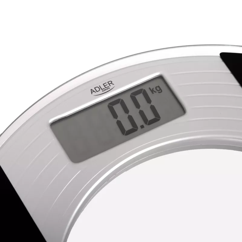 Adler | Balança de gordura corporal | Carga máxima 150 kg | Precisão 100 g | Vidro